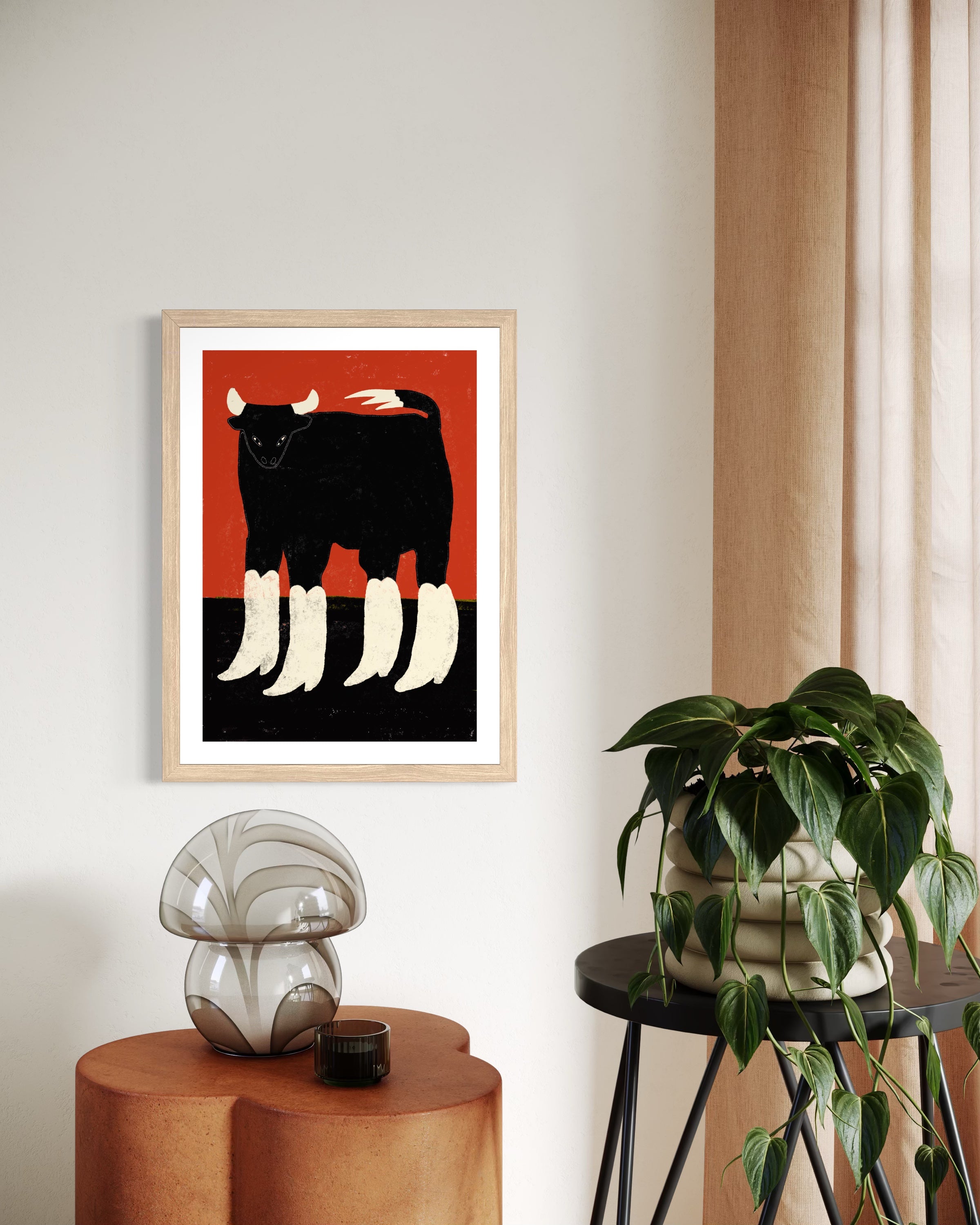Toro con botas