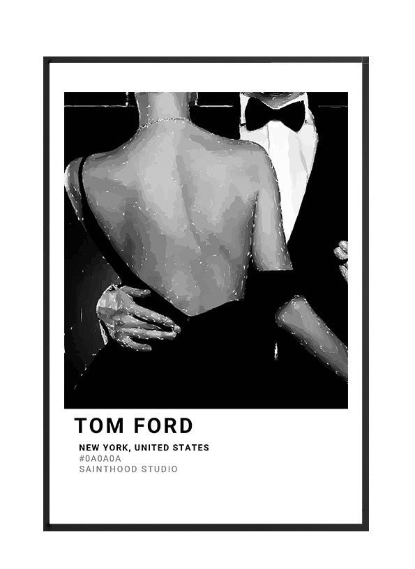 Poster Tom Ford 160x110 con marco negro 2cm